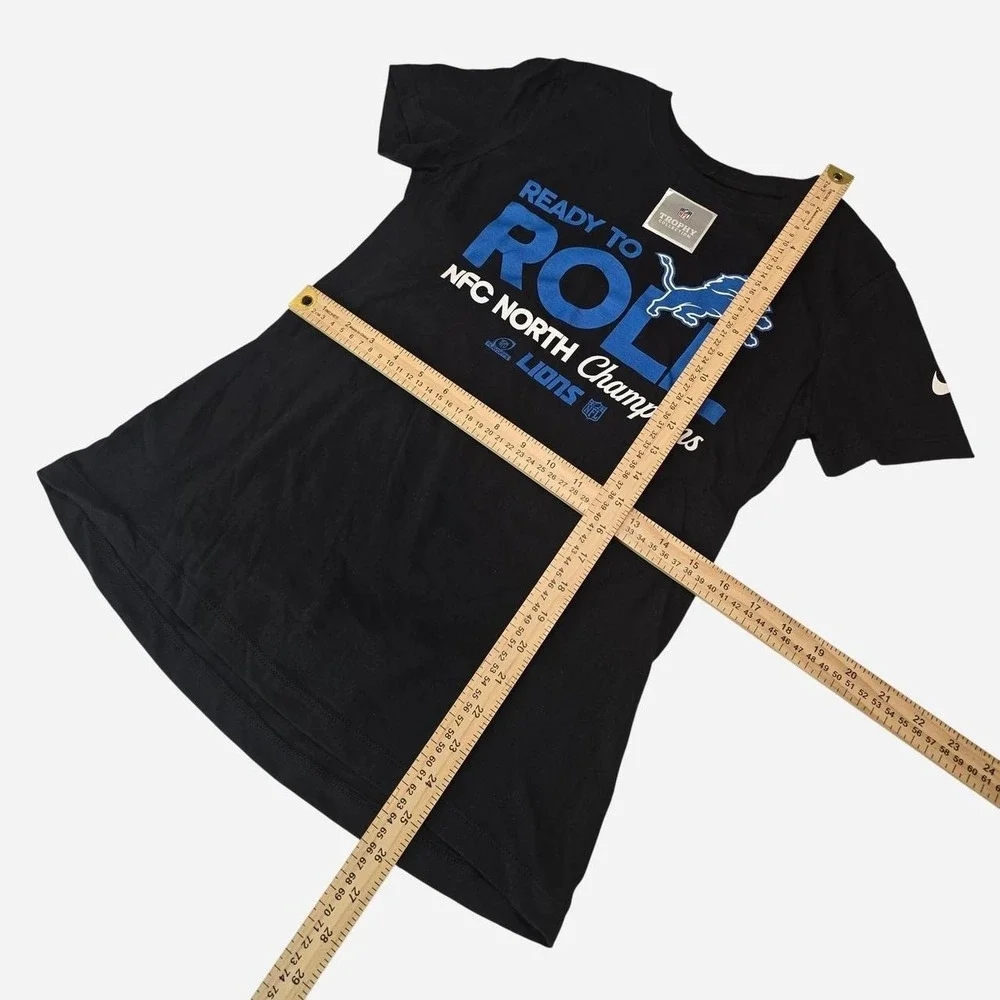 Nike Detroit Lions NFC North Champions black t-shirt with blue text